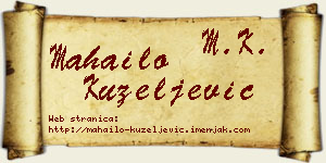 Mahailo Kuzeljević vizit kartica